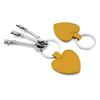 Picture of Heart Shaped key Fob in Belluno, a vegan coloured leatherette with a subtle grain.