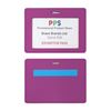 Picture of Landscape ID Card Holder in a choice of 20 colours in vegan matt velvet Torino.
