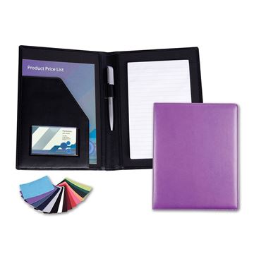 Picture of A5 Conference Folder in Belluno, a vegan coloured leatherette with a subtle grain.