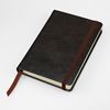 Picture of Kensington Distressed Leather Pocket Casebound Notebook with Elastic Strap