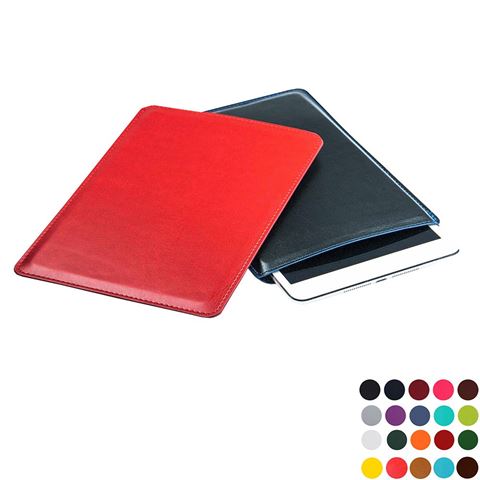 Picture of Mini Tablet Sleeve in Belluno, a vegan coloured leatherette with a subtle grain.