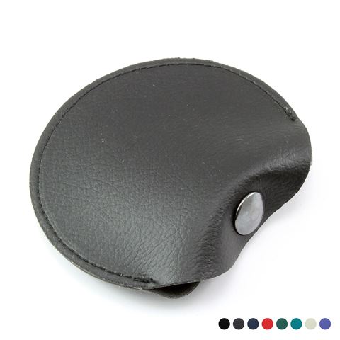 Picture of Recycled ELeather Coin  or Ear Bud Pouch, made in the UK in a choice of 8 colours.