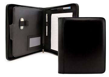 Picture of Deluxe Sandringham Nappa Leather Compendium Folder with iPad or Tablet Pocket