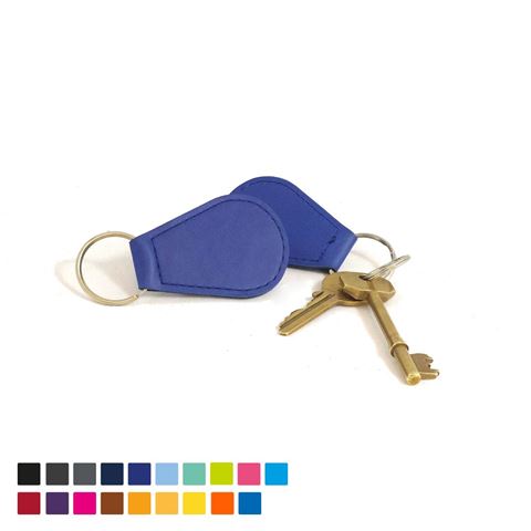 Picture of Economy Tear Drop Key Fob in Soft Touch Vegan Torino PU.