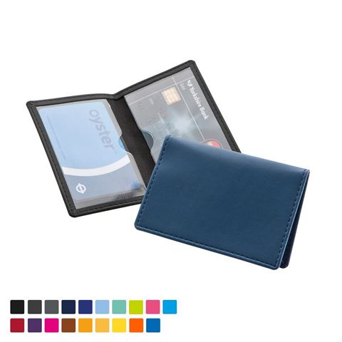 Picture of Credit or Travel Card Case in Torino matt velvet touch vegan PU in a choice of 20 colours.