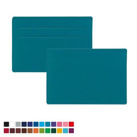 Picture of Slim Card Case in Belluno, a vegan coloured leatherette with a subtle grain.