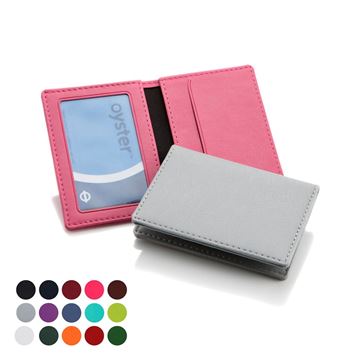 Picture of Deluxe Oyster Travel Card Case in Belluno, a vegan coloured leatherette with a subtle grain.