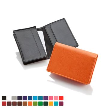 Picture of Business Card Dispenser in Belluno, a vegan coloured leatherette with a subtle grain.