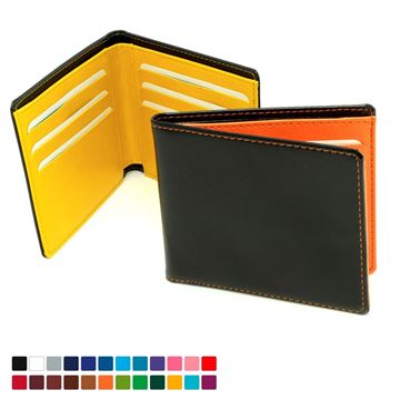 Picture of Billfold Wallet in Belluno, a vegan coloured leatherette with a subtle grain.