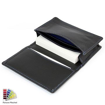 Picture of Sandringham Nappa Leather Business Card Case made to order in any Pantone Colour