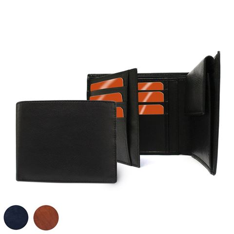 Picture of Accent Sandringham Nappa Leather Three Way Wallet, with Coin Pocket