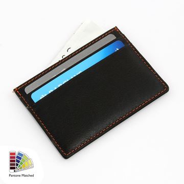 Picture of Sandringham Nappa Leather Deluxe Slim Card Case made to order in any Pantone Colour