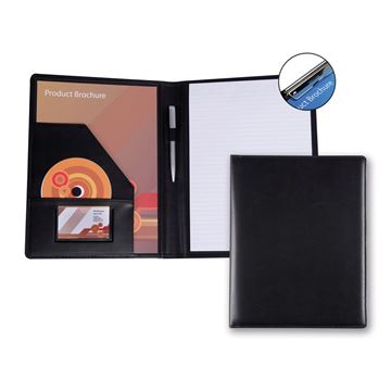 Picture of Belluno PU A4 Conference Folder with Pad Clip