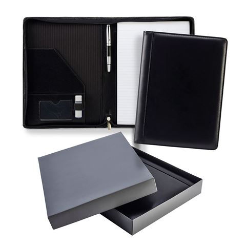 Picture of Ascot Leather A4 Zipped Conference Folder