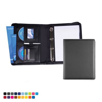 Picture of Deluxe Zipped Ring Binder in Soft Touch Vegan Torino PU.