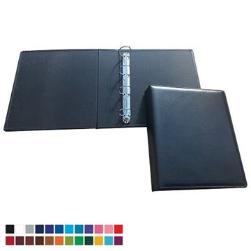 Picture of A4 Extra Wide Ring Binder in Belluno, a vegan coloured leatherette with a subtle grain.