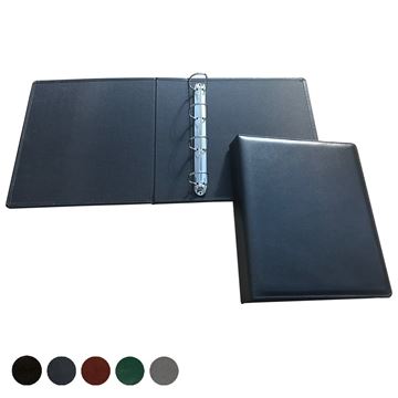 Picture of Leather Extra Wide Ring Binder, made in the UK in a choice of 5 colours.