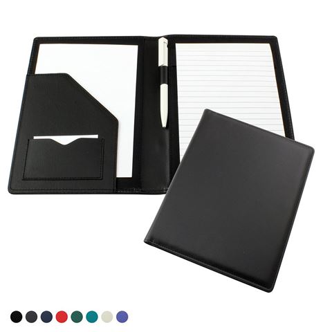 Picture of Deluxe A5 Conference Folder Recycled Environmentally friendly Eleather in a choice of 8 colours.