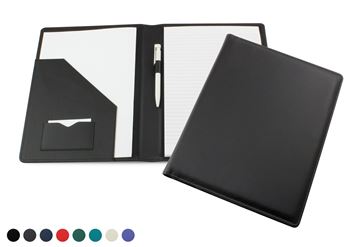 Picture of Deluxe A4 Conference Folder Recycled Environmentally friendly Eleather, in a choice of 8 colours.