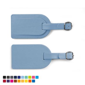 Picture of Small Luggage Tag with Security Flap in Soft Touch Vegan Torino PU.