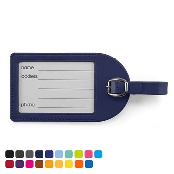 Picture of Large Luggage Tag in Soft Touch Vegan Torino PU.