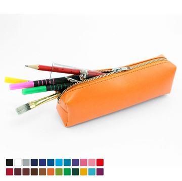 Picture of Pencil or Cosmetics Case in Belluno, a vegan coloured leatherette with a subtle grain.