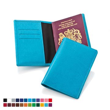 Picture of Deluxe Passport Wallet in Belluno, a vegan coloured leatherette with a subtle grain.