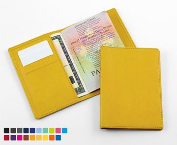 Picture of Deluxe Passport Wallet in Soft Touch Vegan Torino PU. 