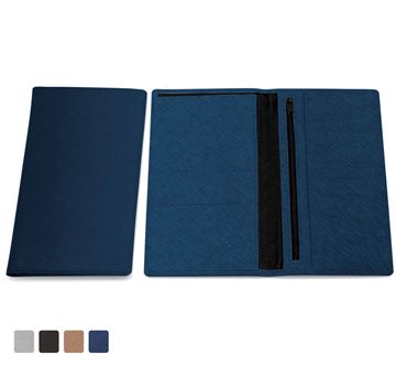 Picture of Deluxe Saffiano Deluxe Travel Wallet in a choice of 4 colours in textured vegan Saffiano.