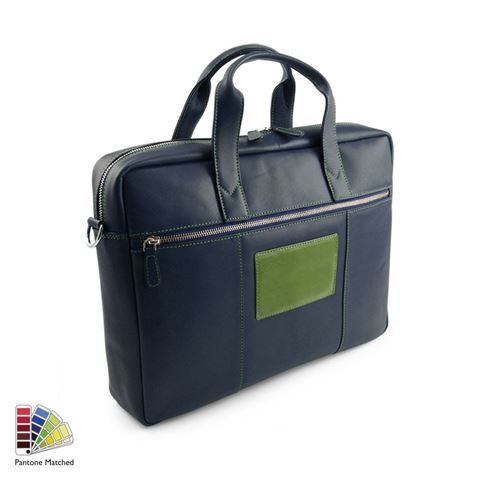Picture of Pantone Matched Sandringham Leather Commuter Bag