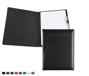 Picture of A4 Conference Folder with co ordinating Leather Interior Pockets Recycled Environmentally friendly Eleather, in a choice of 8 colours.