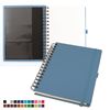 Picture of Deluxe A5 Wiro Notebook with Elastic Strap & Pen Loop in Belluno vegan leather look PU.