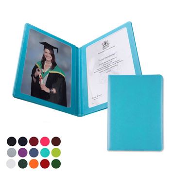 Picture of  A4 Certificate or Price List Holder in Belluno, a vegan coloured leatherette with a subtle grain.