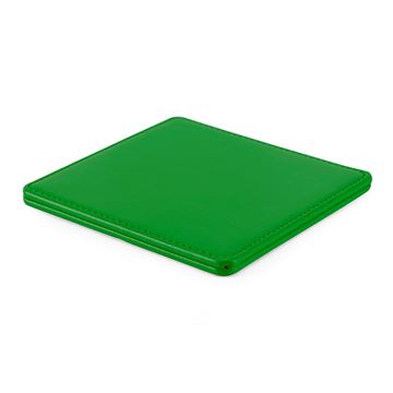 Picture of Deluxe Square Coaster  in Belluno, a vegan coloured leatherette with a subtle grain.