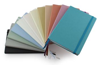 Picture of Cafeco Recycled A5 Casebound Notebook with Elastic Strap