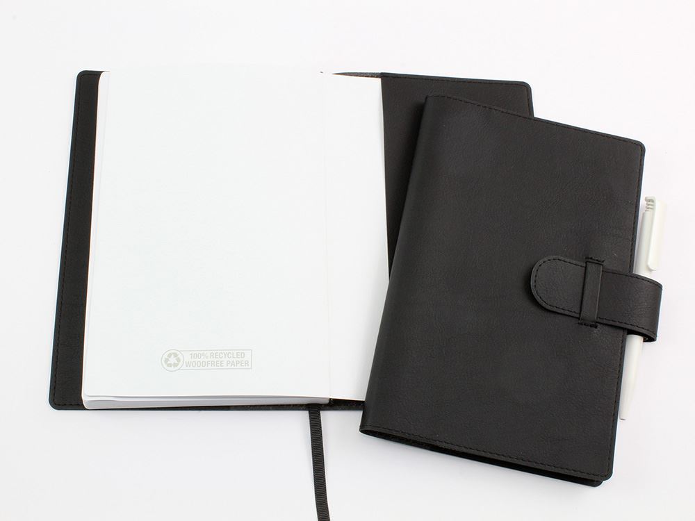 Biodegradable Notebook Wallet with 100% Recycled Lined Book | PU ...