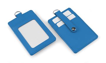 Picture of ID Holder  with card pockets to the rear to hang on your lanyard Porto rPET in a choice of 13 colours.