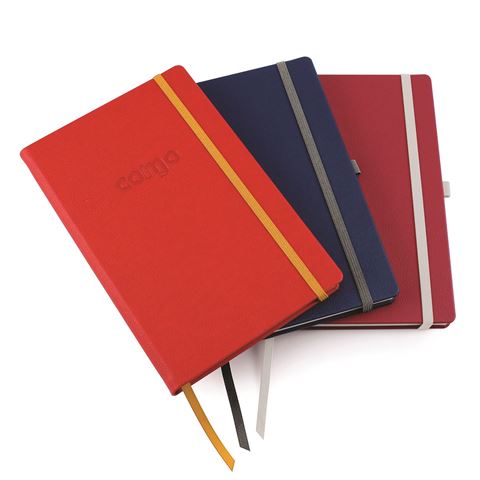 Picture of Business Planner with Elastic Strtap & Pen Loop in Recycled Como in a choice of 8 Colours