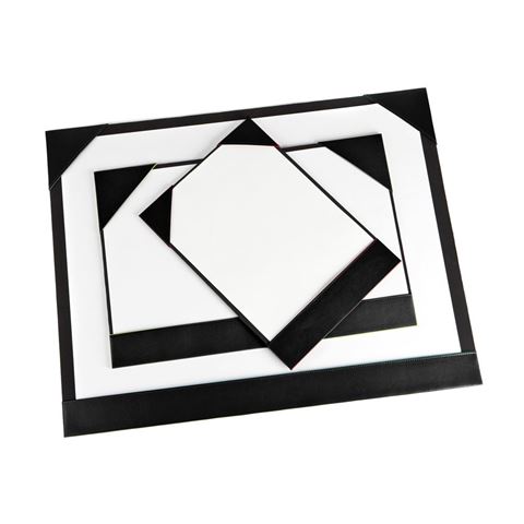 Picture of Recycled ELeather A4 Desk Pad Blotter, made in the UK in a choice of 8 colours.