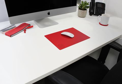 Picture of Flexi Desk Mat 212 x 293 mm, finished in COMO a quality recycled vegan material.