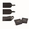 Picture of Sandringham Nappa Leather Luggage Tag in a black lid box.